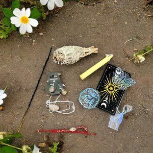 Energy bundle w/Sterling silver chain & Earrings